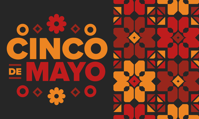 Cinco de Mayo in Mexico. Traditional mexican fiesta in May. National happy holiday with carnival, festival and parade. Latin american and spanish pattern. Illustration. Vector poster