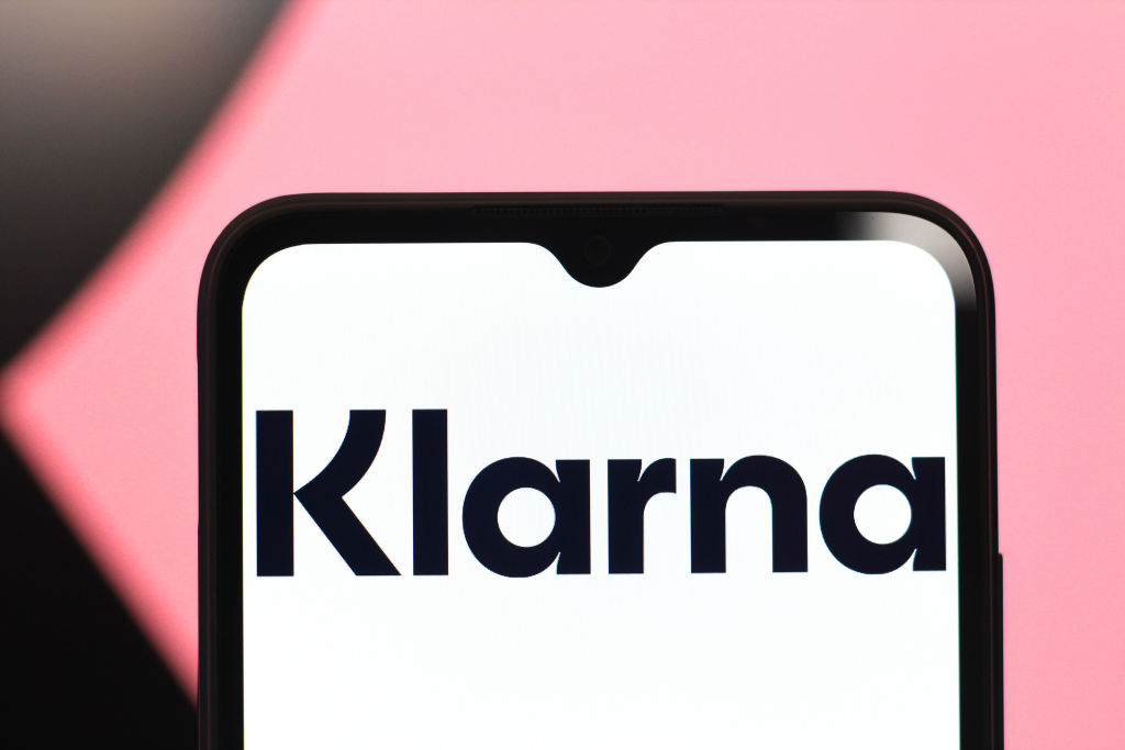 In this photo illustration, the Klarna Bank AB logo is seen...
