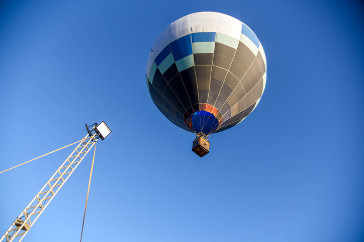 Hot air balloon festival in Santa Maria, Brazil