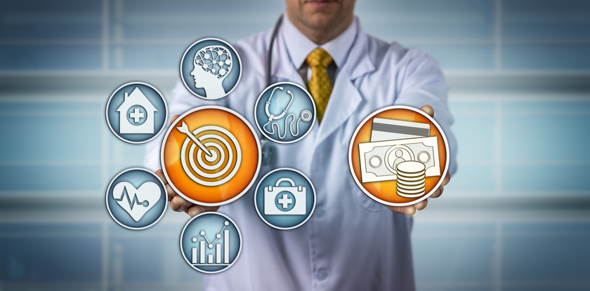 Doctor Presenting Value-Based Healthcare Model