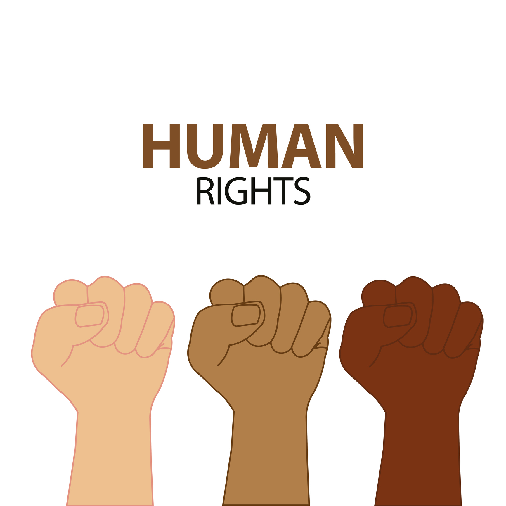 Vector illustration of Human Rights Day background. stock illustration