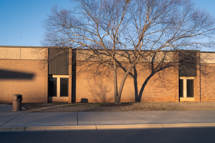Warm glow over Fort Mill High School