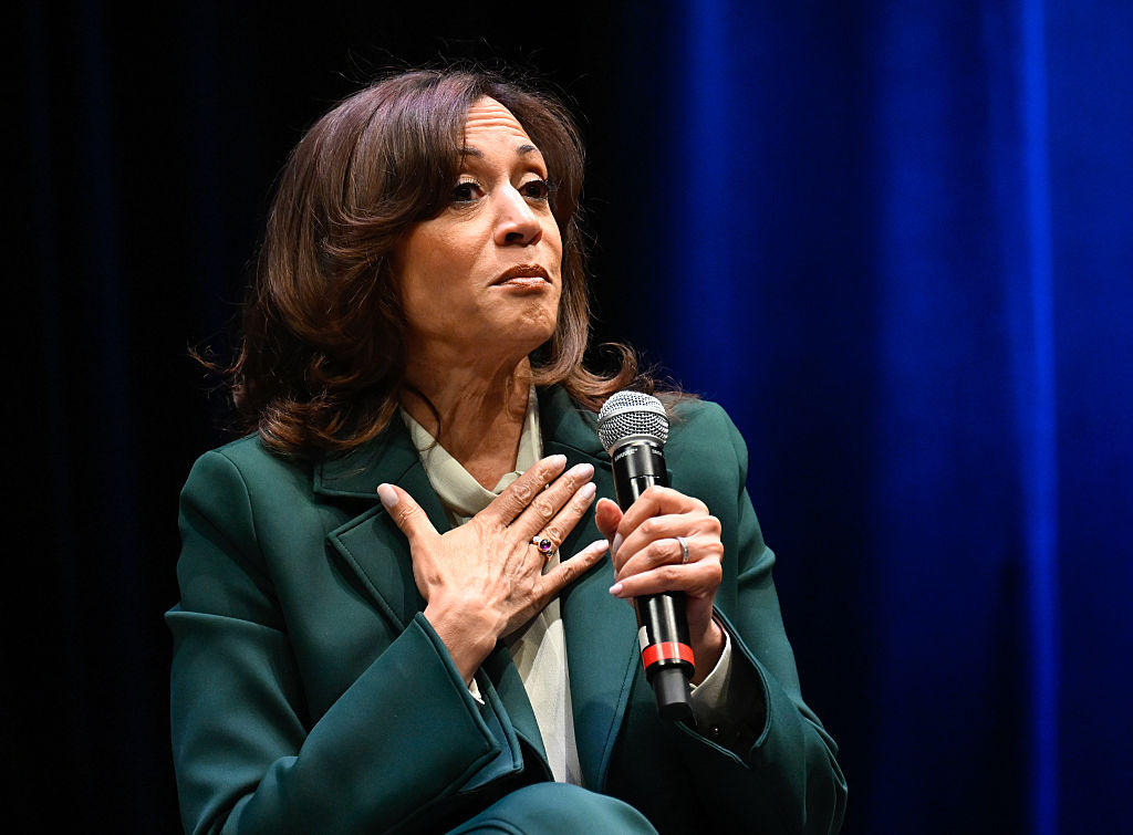 Kamala Harris addresses audience in Charlotte during book tour