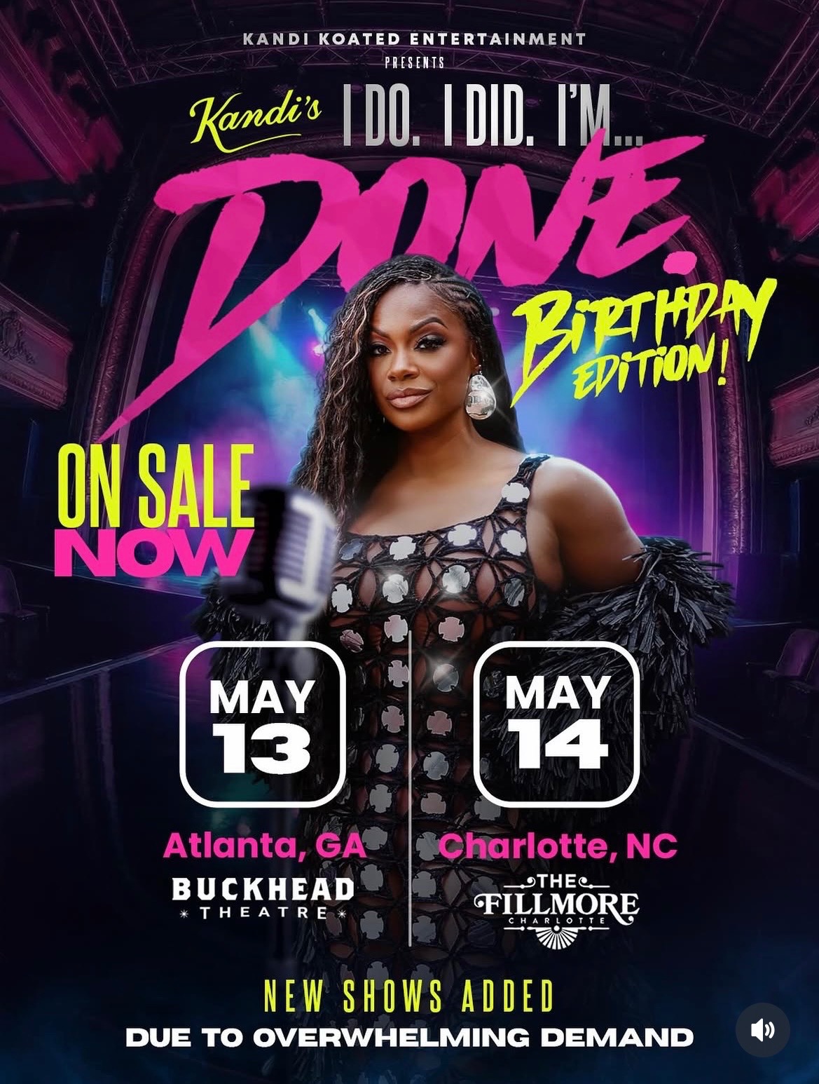 Kandi Burruss one woman show’ “I Do. I Did. I’m Done.” Birthday Edition