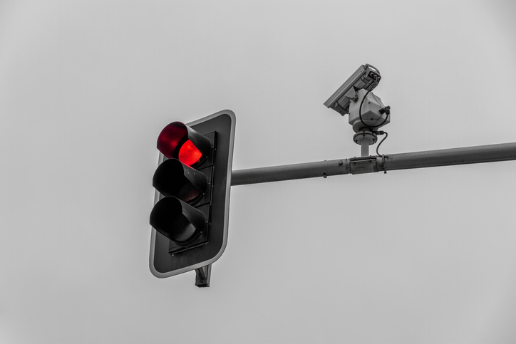 Traffic light and security camera