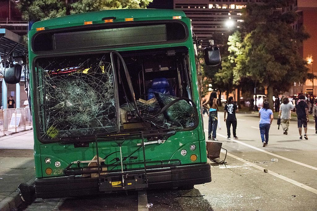 Protests Break Out In Charlotte After Police Shooting