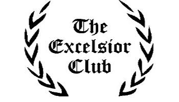 The Excelsior Club logo, featuring a laurel wreath surrounding the text "The Excelsior Club" in an ornate font.